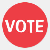 STEMMING RONDE STICKER (Voorkant)