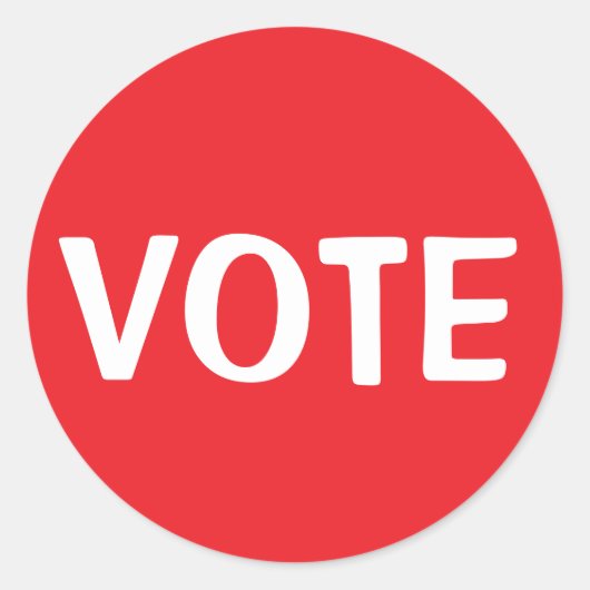 STEMMING RONDE STICKER (Voorkant)