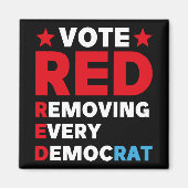 Stemming rood elke democraat verwijderen magneet (Voorkant)