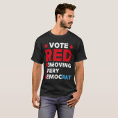 Stemming rood elke democraat verwijderen t-shirt (Voorkant volledig)