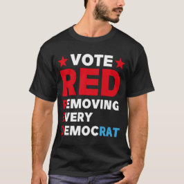 Stemming rood elke democratische antidementie verw t-shirt