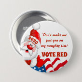 STEMMING ROOD - REPUBLIEK 2020 VERKIEZINGEN RONDE BUTTON 7,6 CM (Voorkant /achterkant)