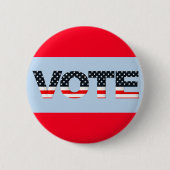 STEMMING Rood, wit, blauw Ronde Button 5,7 Cm (Voorkant)