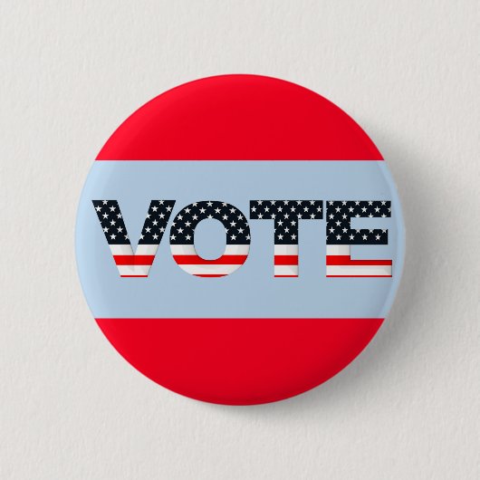 STEMMING Rood, wit, blauw Ronde Button 5,7 Cm (Voorkant)