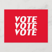 "Stemming" rood-wit Briefkaart (Voorkant)