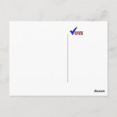 Stemming: rood wit en blauw briefkaart (Achterkant)