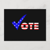 Stemming: rood wit en blauw briefkaart (Voorkant)