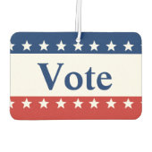 Stemming: rood wit en blauw patriotticum met sterr luchtverfrisser (Achterkant)