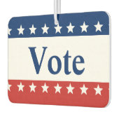 Stemming: rood wit en blauw patriotticum met sterr luchtverfrisser (Links)