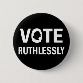 STEMMING RUTHLESSLY Ruth Bader Ginsburg Ronde Button 5,7 Cm (Voorkant)