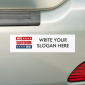 STEMMING SANTORUM 2012 SIGN BUMPERSTICKER (Op auto)