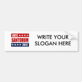 STEMMING SANTORUM 2012 SIGN BUMPERSTICKER (Voorkant)