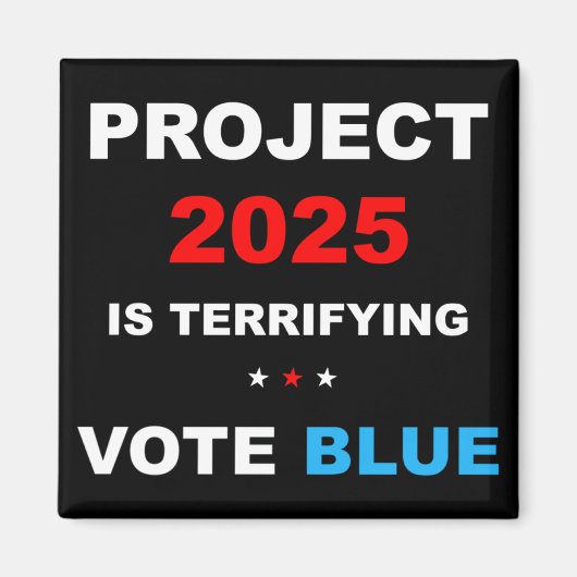 Stemming Save Democracy Stop Project 2025 1 Magneet (Voorkant)