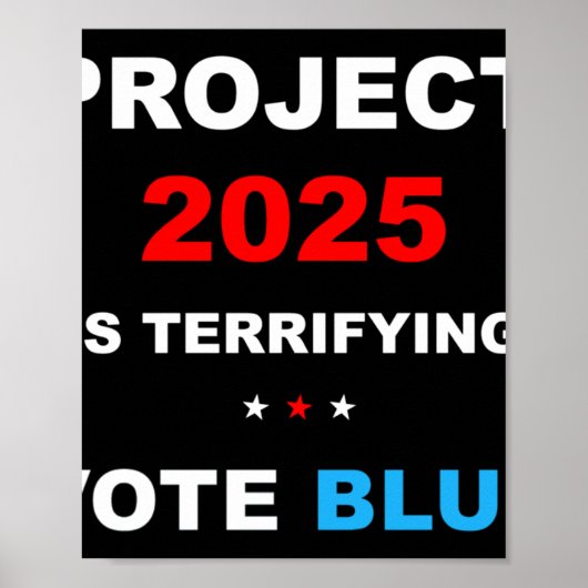Stemming Save Democracy Stop Project 2025 1 Poster (Voorkant)