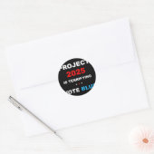Stemming Save Democracy Stop Project 2025 1 Ronde Sticker (Envelop)