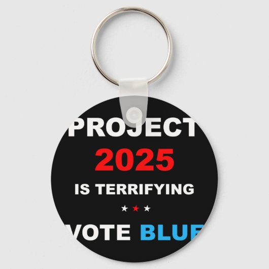 Stemming Save Democracy Stop Project 2025 1 Sleutelhanger (Voorkant)