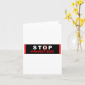 Stemming Save Democracy Stop Project 2025 2 Kaart (Gele Bloem)