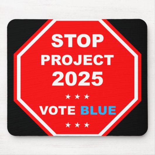Stemming Save Democracy Stop Project 2025 Muismat (Voorkant)