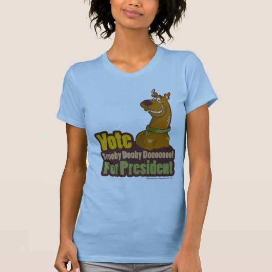Stemming: scooby Dooby Doo voor President T-shirt (Voorkant)