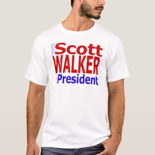 STEMMING Scott Walker voor President T-shirt