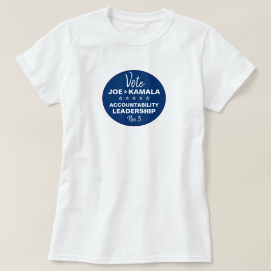 Stemming: Sjabloon Joe Biden Kamala Harris 2020 T-shirt (Design voorkant)