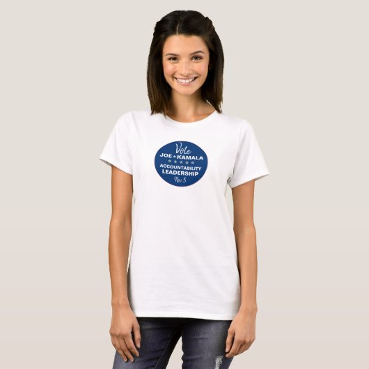 Stemming: Sjabloon Joe Biden Kamala Harris 2020 T-shirt (Voorkant volledig)
