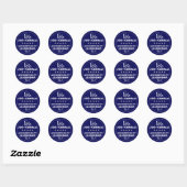 Stemming: Sjabloon van Joe Biden Kamala Harris 202 Ronde Sticker (Vel)