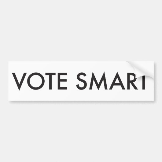 STEMMING SMART BUMPERSTICKER (Voorkant)