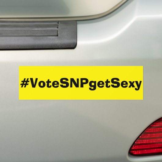 Stemming SNP Bumpersticker (Op auto)