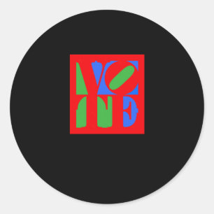 Stemming - Stem blauw - Stem rood - Presidentiële Ronde Sticker