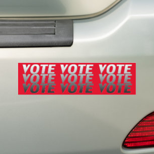 Stemming Stem moderne typografie gradiënt grijs ro Bumpersticker