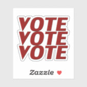 Stemming: stemming over moderne typografie sticker (Vel)