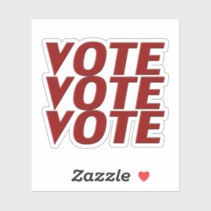 Stemming: stemming over moderne typografie sticker