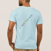 "Stemming. Stemming. Stemming." Diagonale woorden T-shirt (Achterkant)