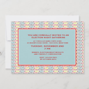 Stemming stemming Verkiezing Uitnodiging