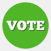 Stemming Sticker op groene achtergrond (Voorkant)