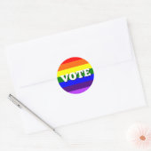 Stemming Sticker op Pride achtergrond (Envelop)