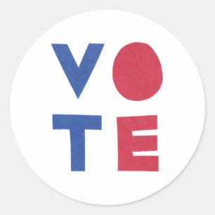 STEMMING Stickers Blokletterontwerp