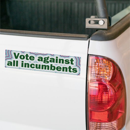 Stemming tegen alle gevestigde Bumperstickers (Op Truck)