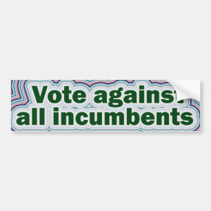 Stemming tegen alle gevestigde Bumperstickers