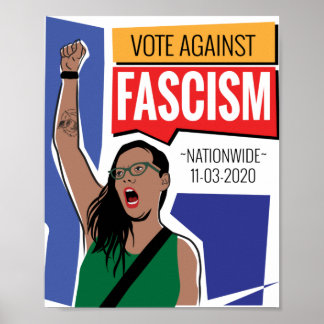 Stemming tegen het fascistische Poster