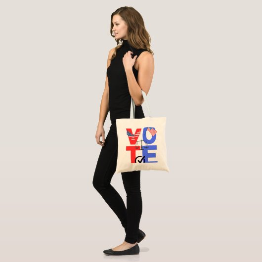 Stemming Tote Bag (Voorkant (model))