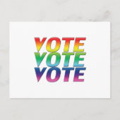 "Stemming" trots holebi's holebi's regenboog wit Briefkaart (Voorkant)