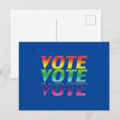 "Stemming" trots lgbtq lgbt regenboog blauw Briefkaart (Voorkant / Achterkant)