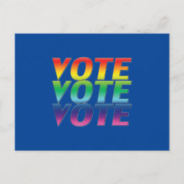 "Stemming" trots lgbtq lgbt regenboog blauw Briefkaart