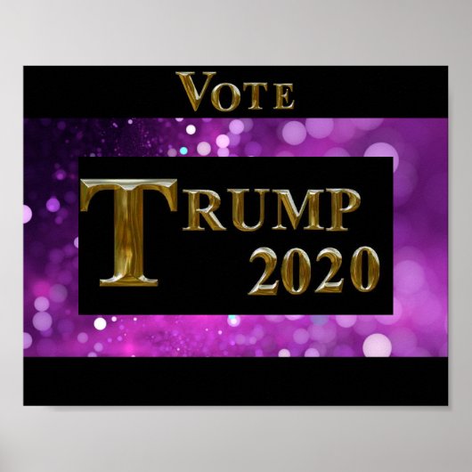 STEMMING TRUMP 2020 POSTER (Voorkant)