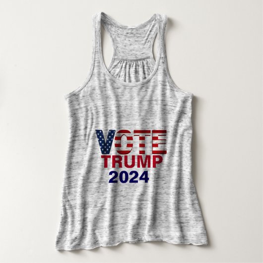 Stemming: TRUMP 2024 plus Tanktops van grootte (Design voorkant)