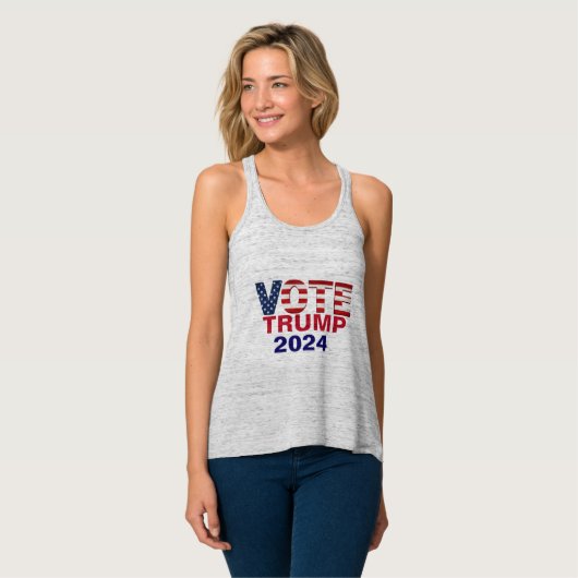 Stemming: TRUMP 2024 plus Tanktops van grootte (Volledige Voorkant)
