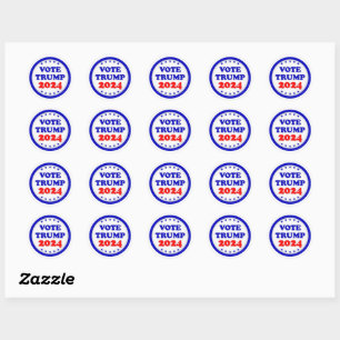 Stemming Trump 2024 Republikeinse Partij Ronde Sticker