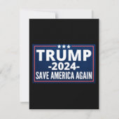 stemming, trump 2024, trump2024, 2024, trump 2020 save the date (Voorkant)